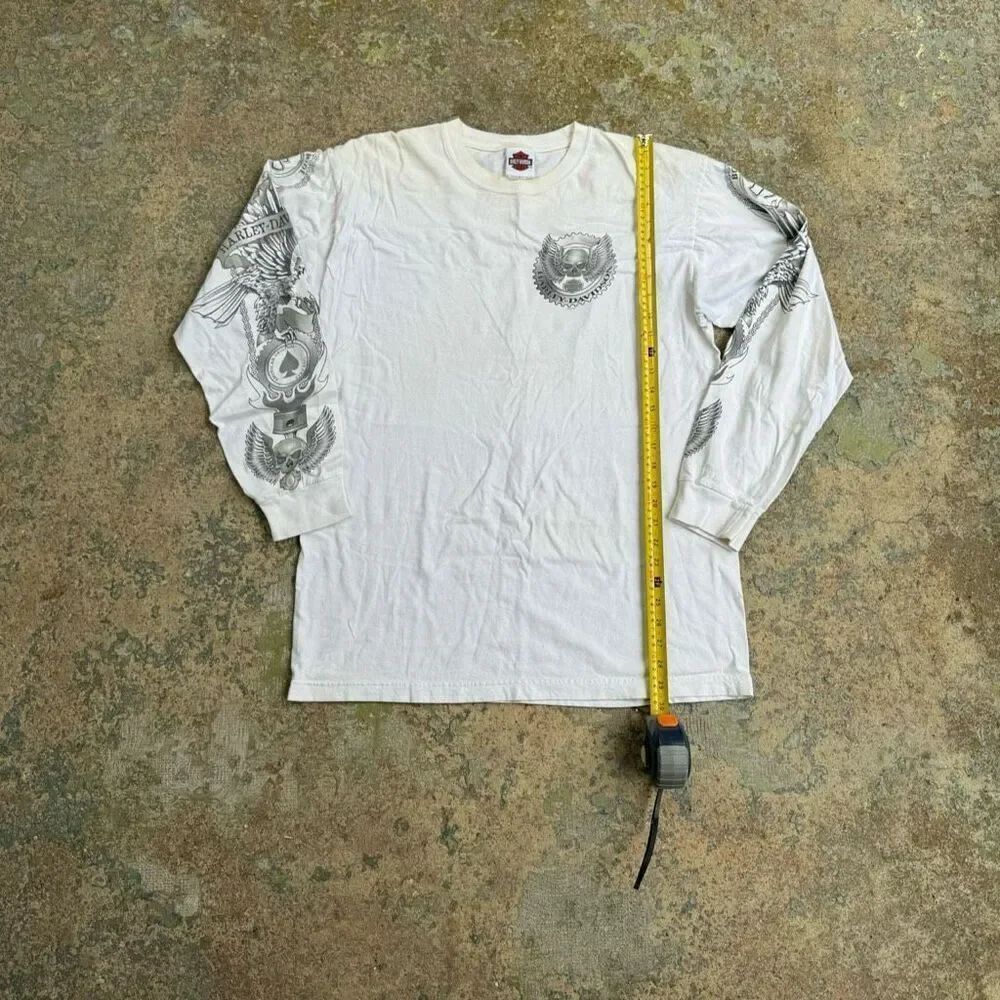 Harley Davidson Motorcycles Y2K Long Sleeve Biker Shirt